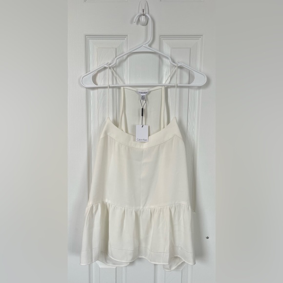 NWT Calvin Klein White Tank Top - Picture 1 of 5